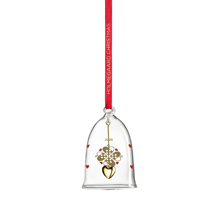 Holmegaard 4800596 Ann-Sofi Romme Annual Christmas Bell 2026 in Clear