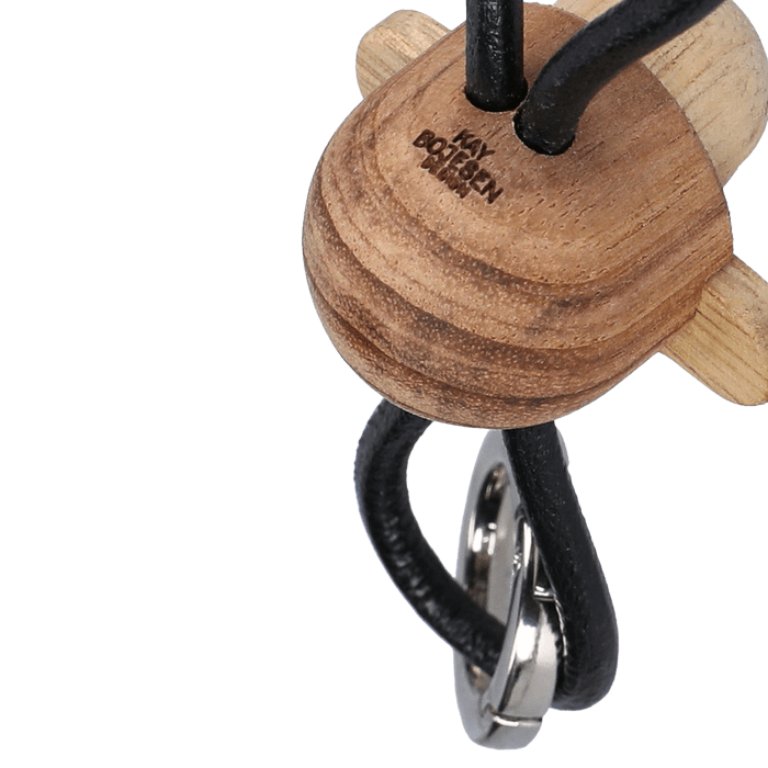 Kay Bojesen 39806 Monkey Bag Charm in Teak/Limba Silver