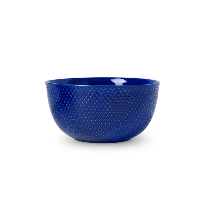 Lyngby Porcelæn 201915 Rhombe Color Serving Bowl in Dark Blue