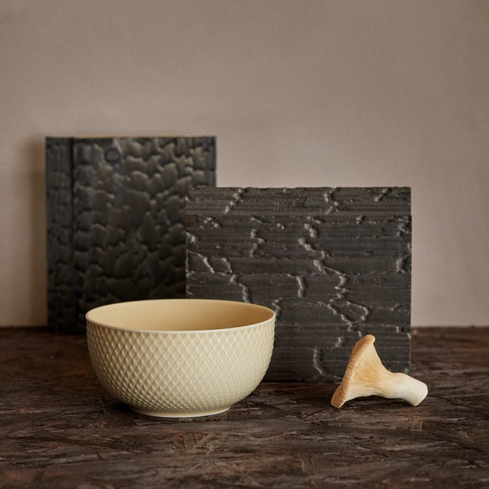 Lyngby Porcelæn 201822 Rhombe Earth Bowl in Marble