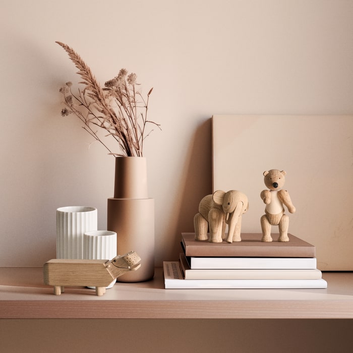 Kay Bojesen 39366 Liliput Wooden Figurine Set in Oak