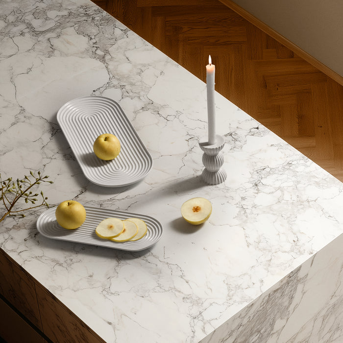 Lyngby Porcelæn 201468 Tura Oval Serving Dish in White
