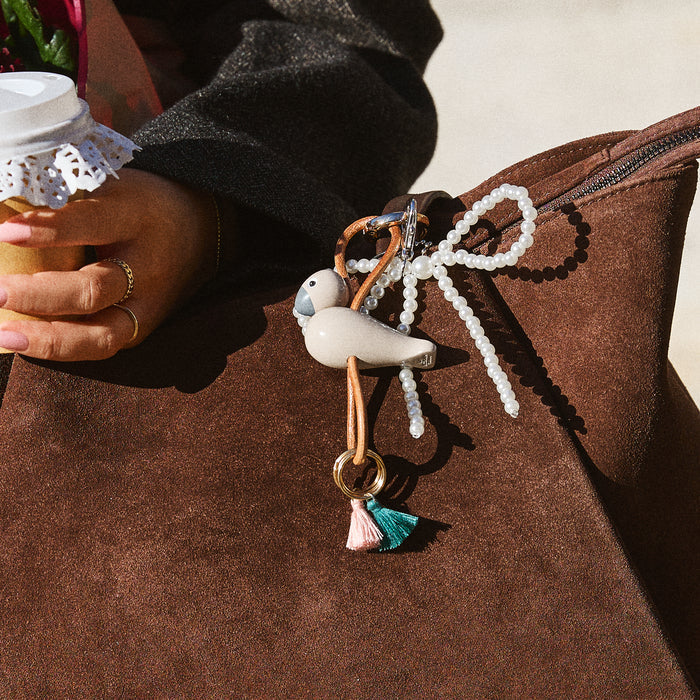 Kay Bojesen 39586 Bird Bag Charm in Sand