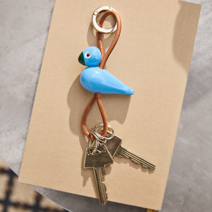 Kay Bojesen 39853 Bird Bag Charm in Blue