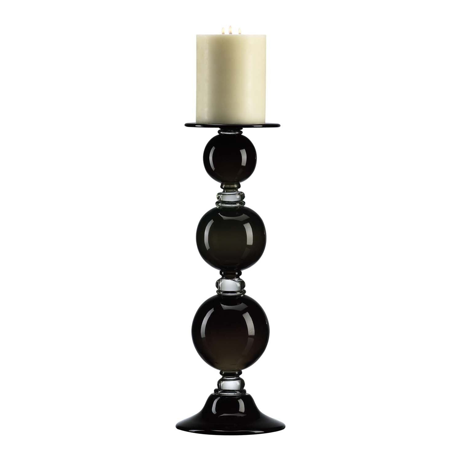 Cyan Canada - 02180 - Candelabra - Globe - Black And Clear