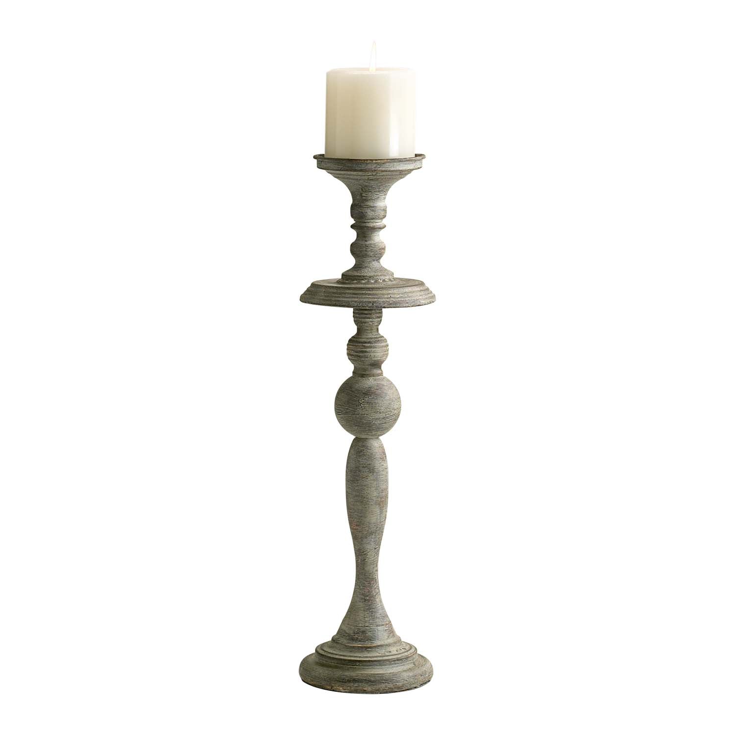 Cyan Canada - 04294 - Candelabra - Bach - Distressed Antiqued White