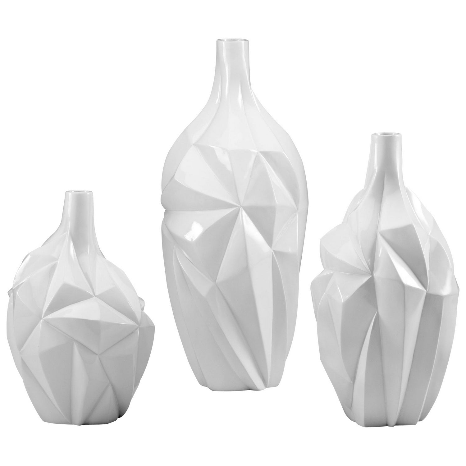 Cyan Canada - 05002 - Vase - Glacier - Gloss White Glaze
