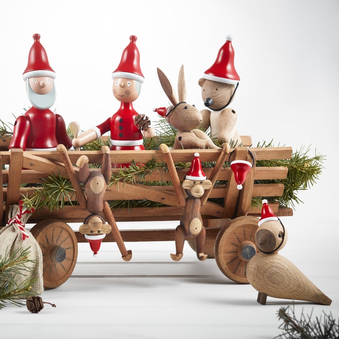 Kay Bojesen 39237 Santa's Cap for Wooden Figurines in Red/White