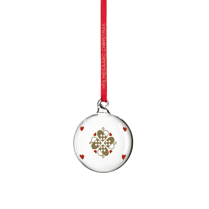 Holmegaard 4800597 Ann-Sofi Romme Annual Christmas Bauble 2026, Small in Clear
