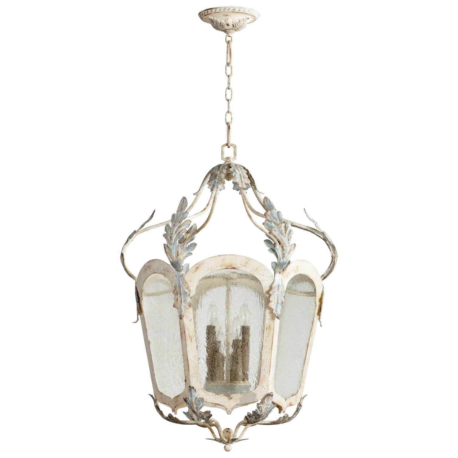 Cyan Canada - 05716 - Six Light Pendant - Chantal - Parisian Blue