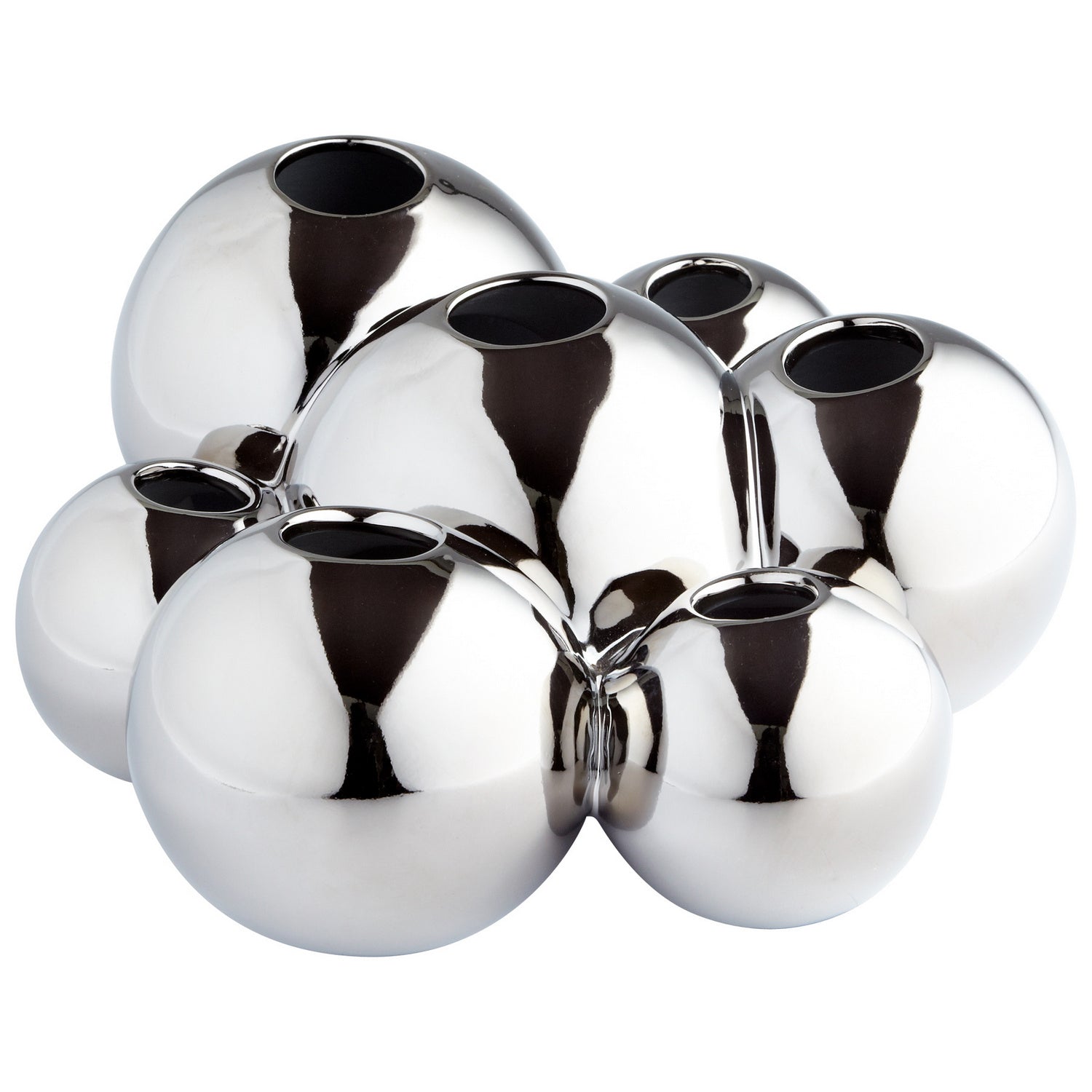 Cyan Canada - 06026 - Vase - Bubbles - Chrome
