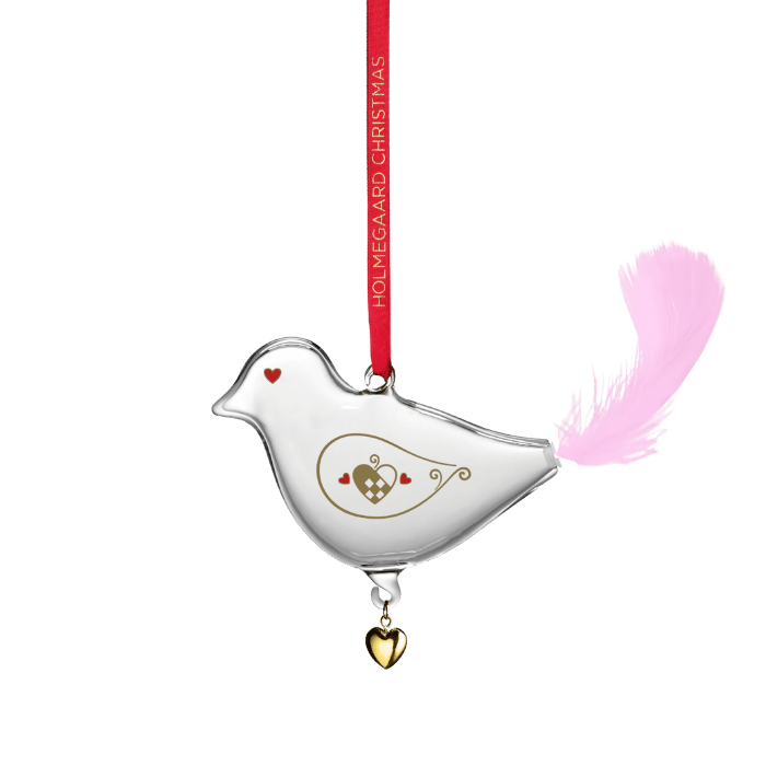 Holmegaard 4800599 Ann-Sofi Romme Annual Christmas Bird 2026 in Clear