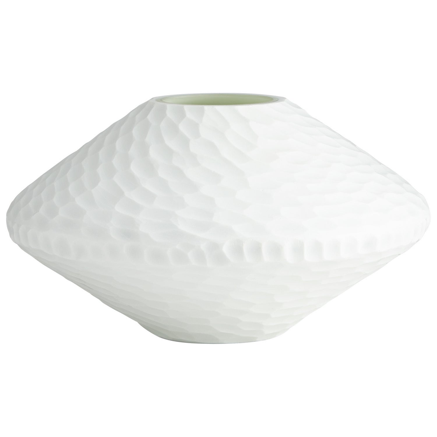 Cyan Canada - 07314 - Vase - Buttercream - White