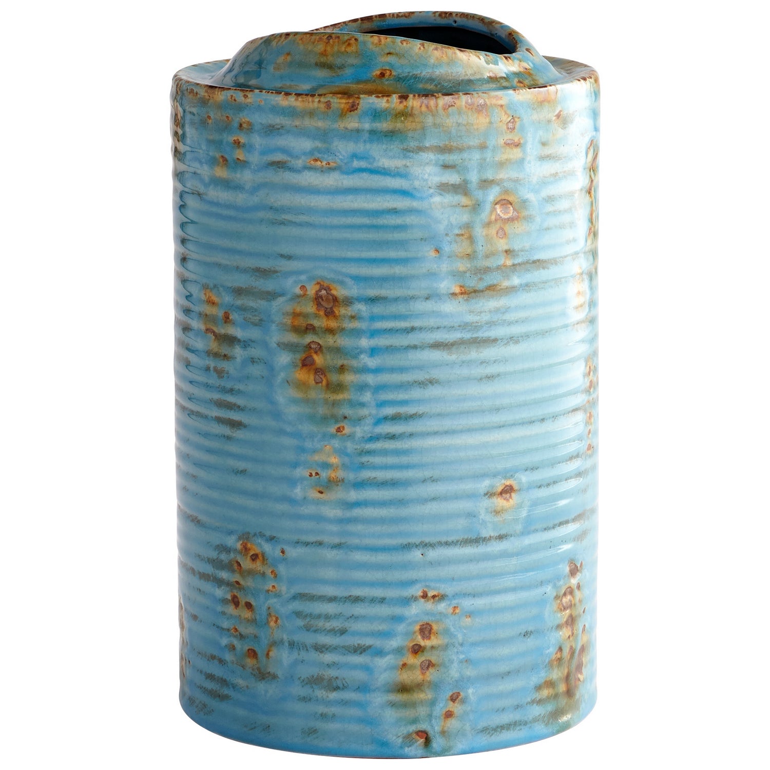 Cyan Canada - 07388 - Vase - Brussels - Blue Glaze