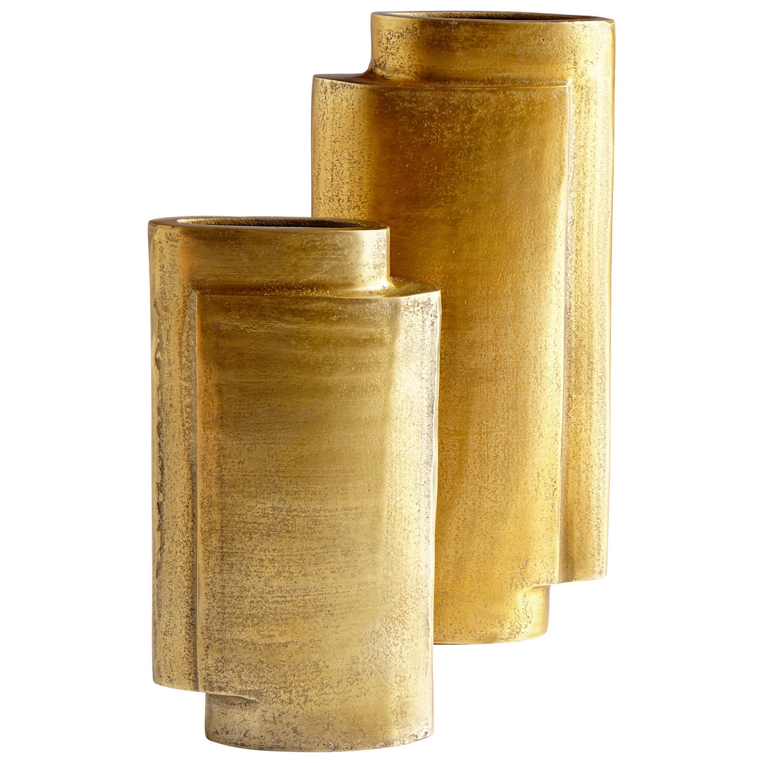 Cyan Canada - 08952 - Vase - A Step Up - Antique Brass