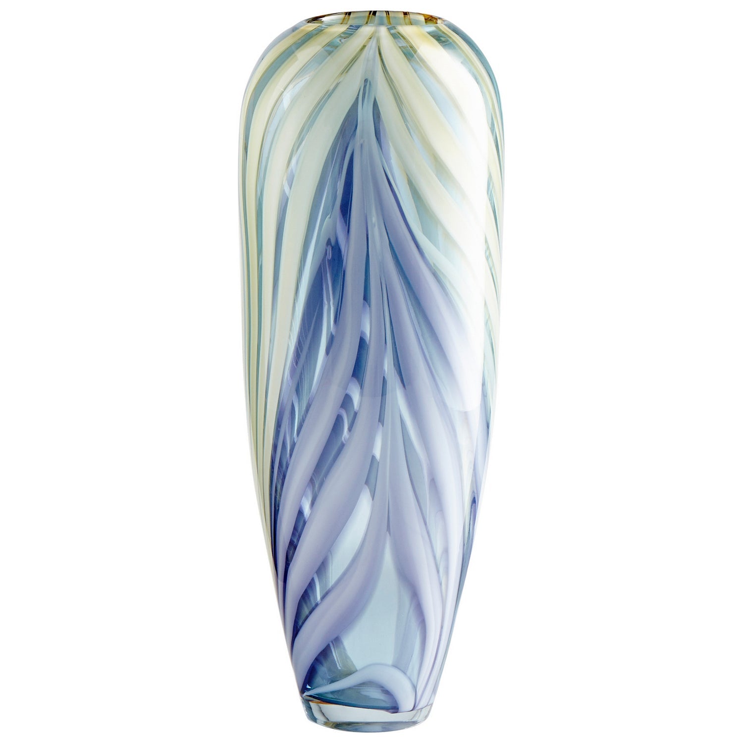 Cyan Canada - 09180 - Vase - Rhythm - Purple And Yellow