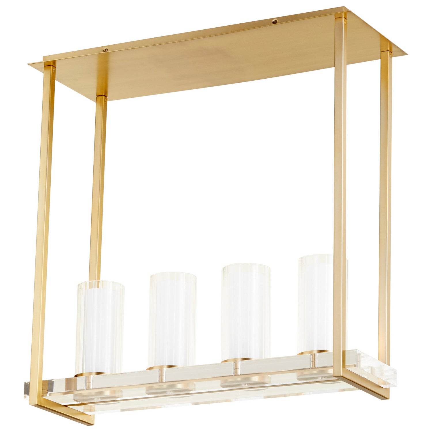 Cyan Canada - 09226 - Four Light Ceiling Mount - Orion - Aged Brass