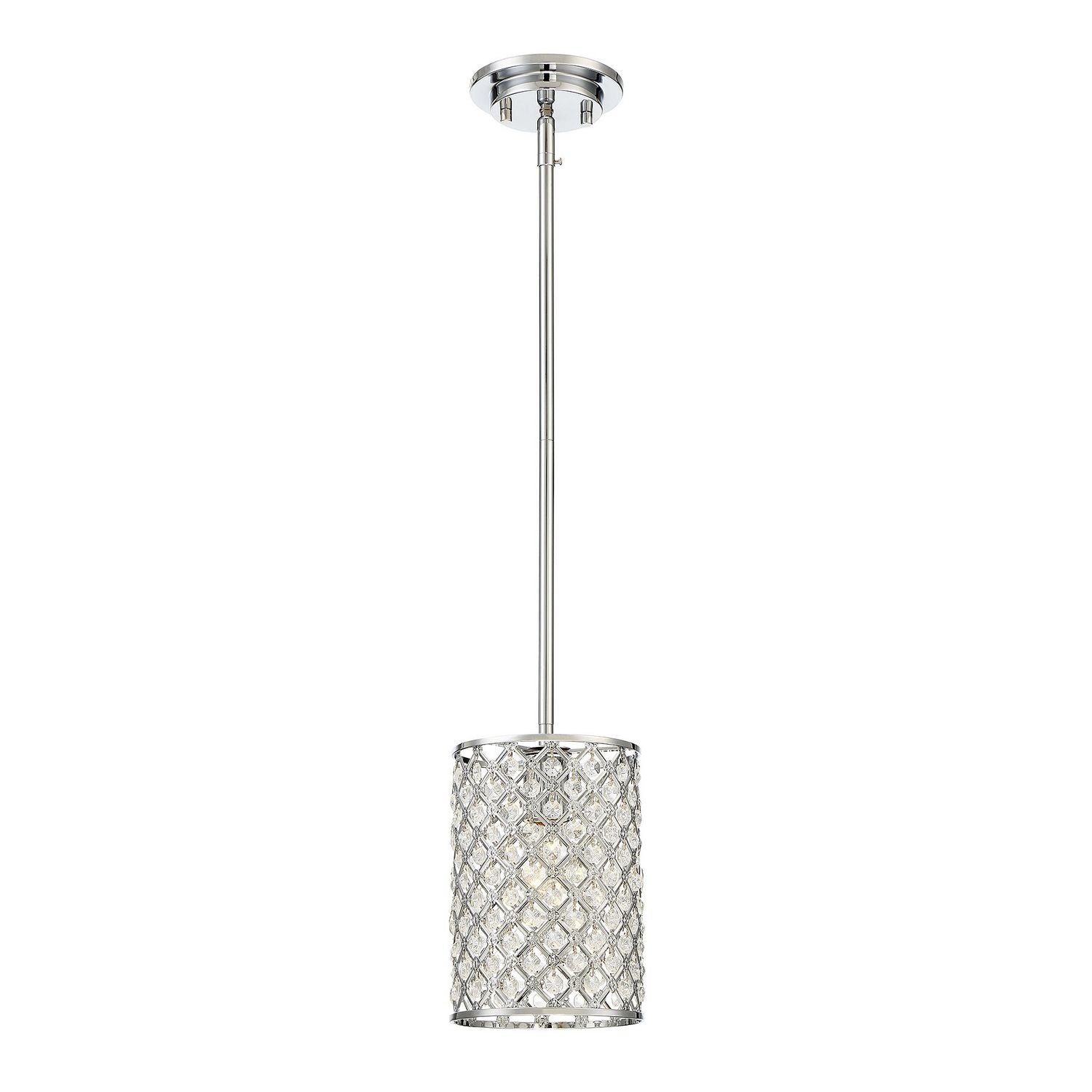 Meridian M70017CH One Light Mini Pendant in Chrome