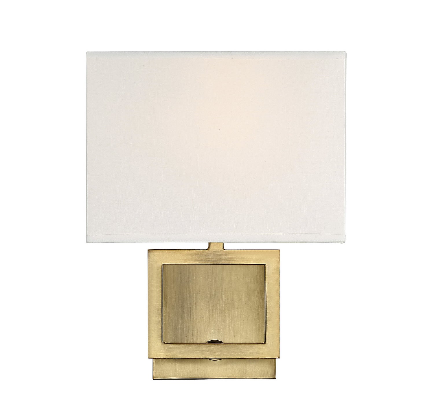 Meridian M90009NB One Light Wall Sconce in Natural Brass