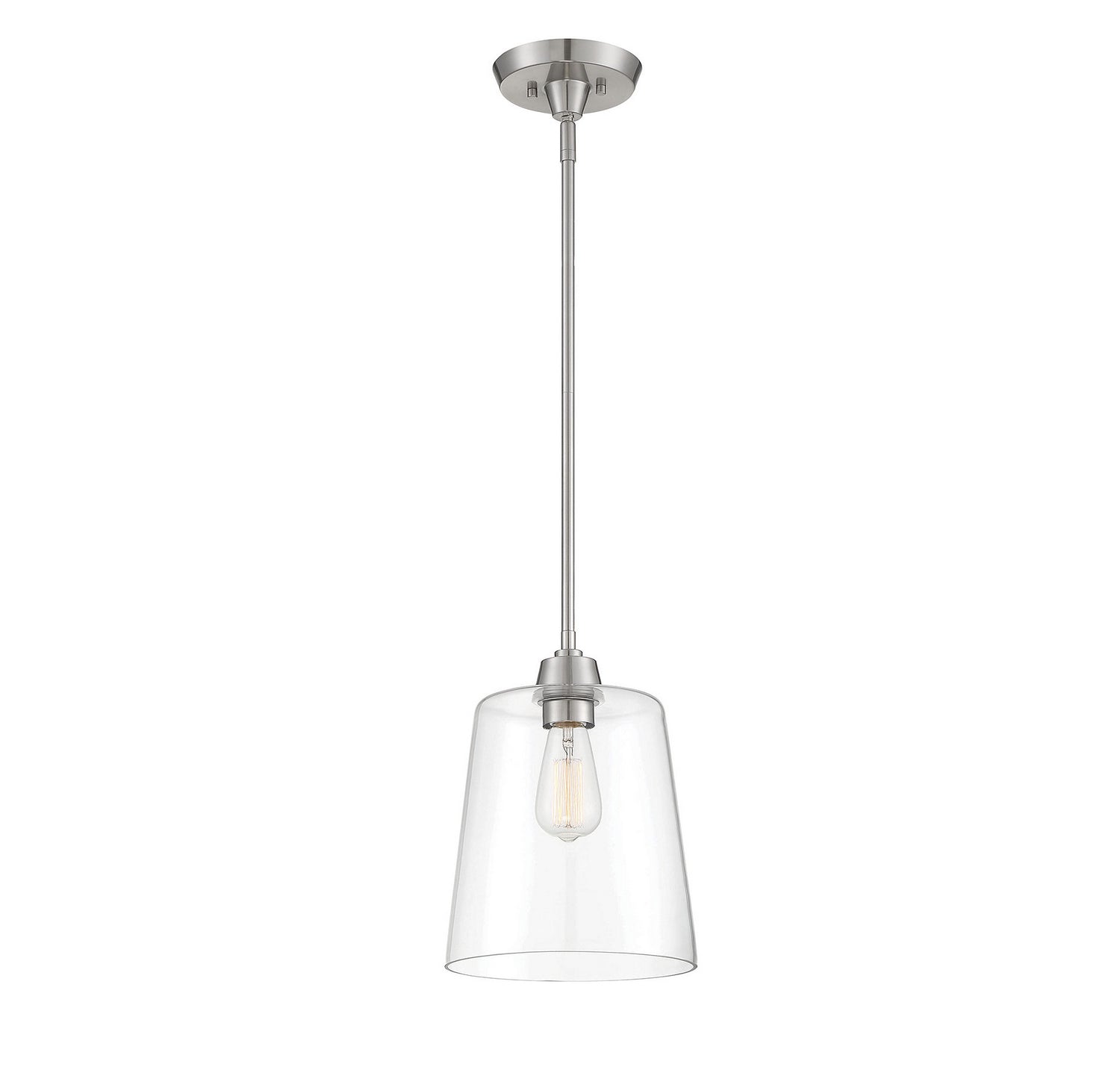 Meridian M70081BN One Light Pendant in Brushed Nickel