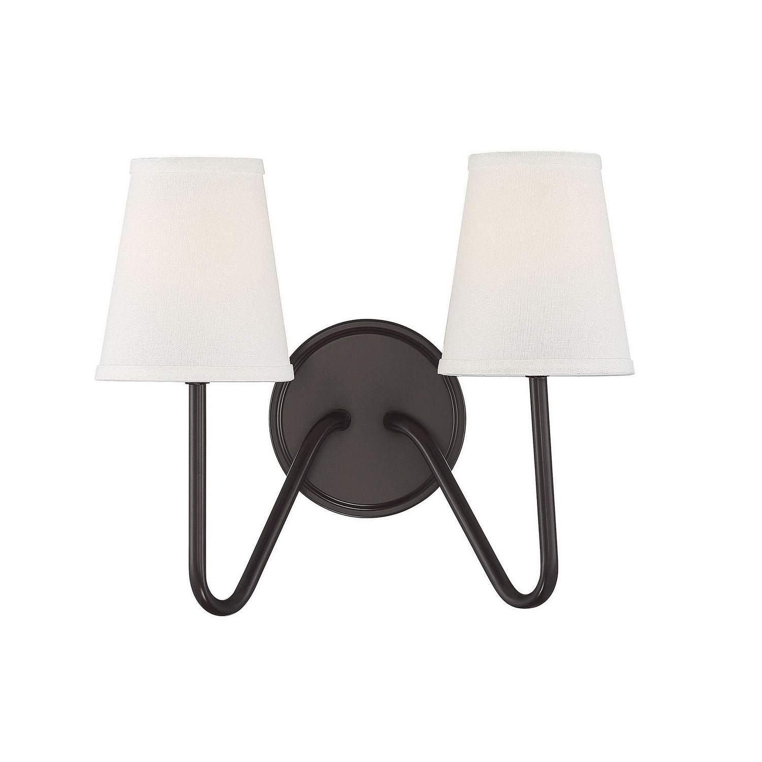 Meridian M90055ORB Two Light Wall Sconce in Oil Rubbed Bronze