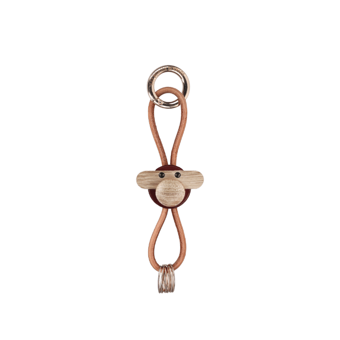 Kay Bojesen 39583 Monkey Bag Charm in Bordeaux