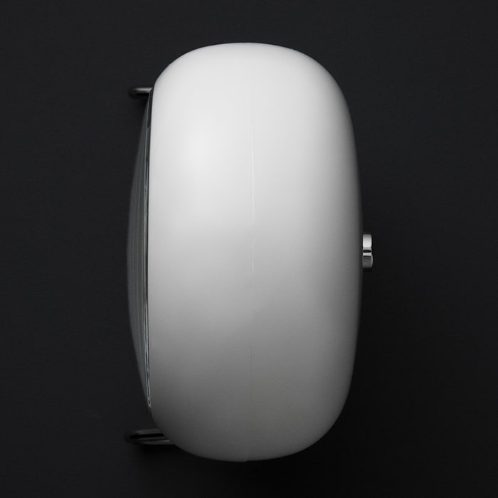 Arne Jacobsen Clocks 43675 Bankers Table Clock in White