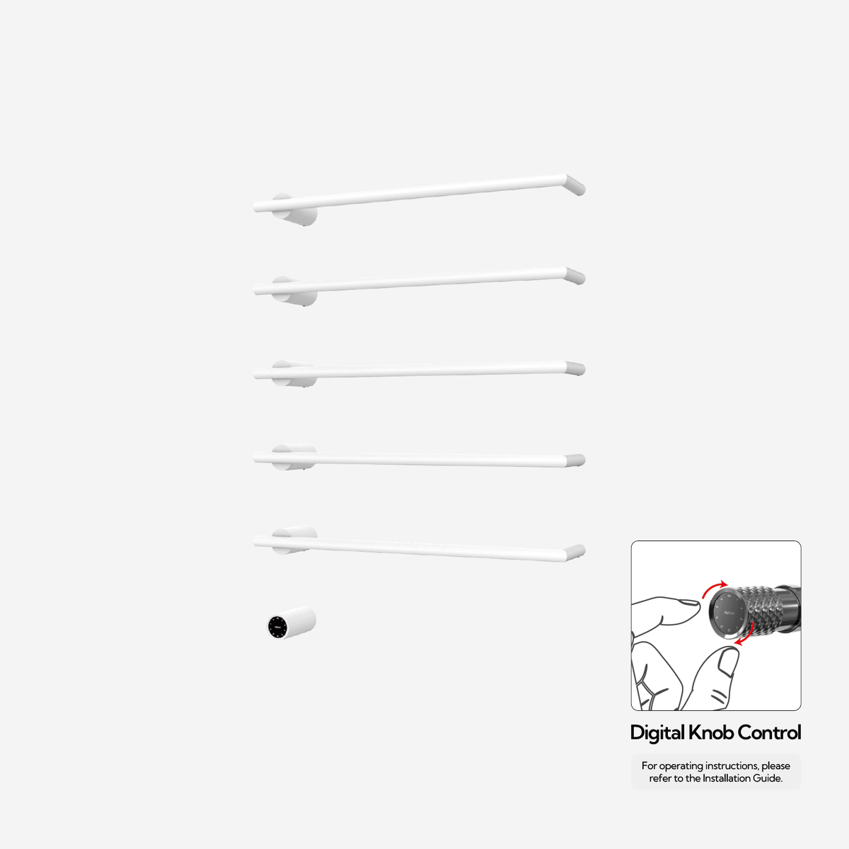 P&Bhusri G26-XL-MWH-XY G26 Towel Warmer in Mist White