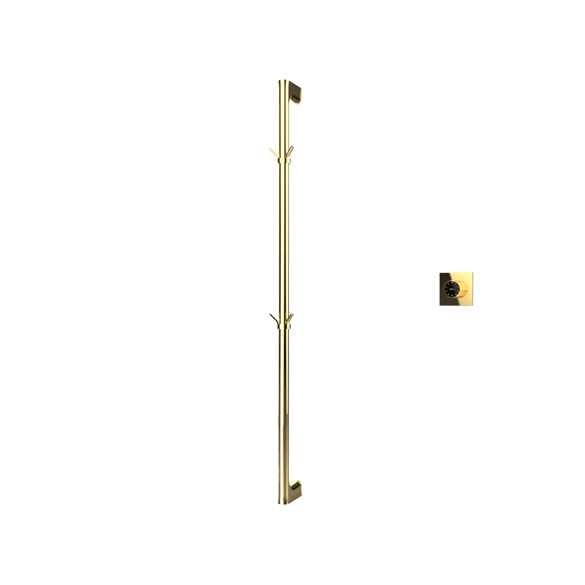 P&Bhusri G27-M-PBR-XM G27 Towel Warmer in PVD Polished Brass