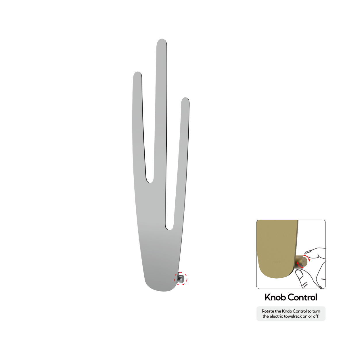 P&Bhusri K103-M-CHR-XK K103 Towel Warmer in Polished Chrome