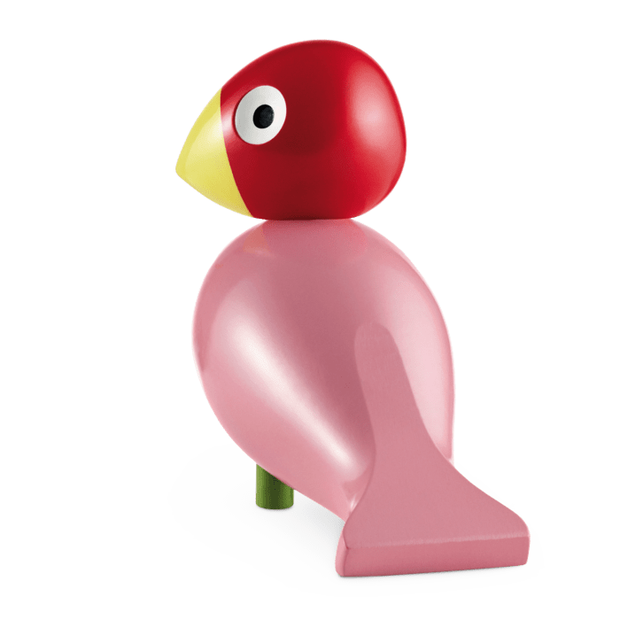 Kay Bojesen 39400 Songbird Wooden Figurine in Rose/Red