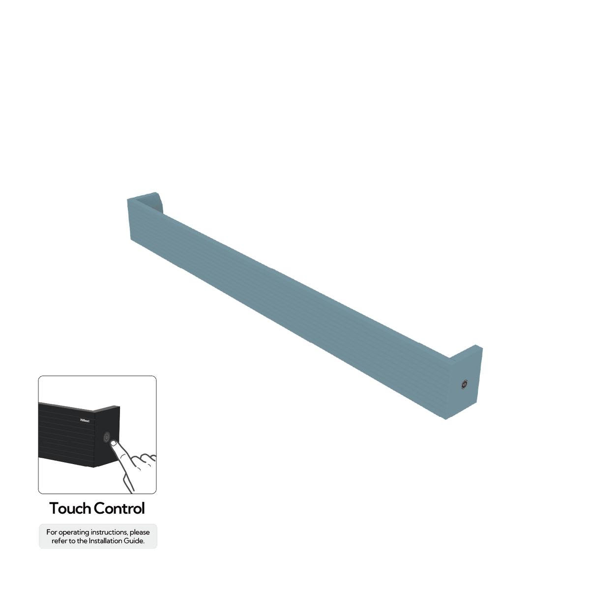P&Bhusri L32-M-FBL-H L32 Towel Warmer in Frost Blue