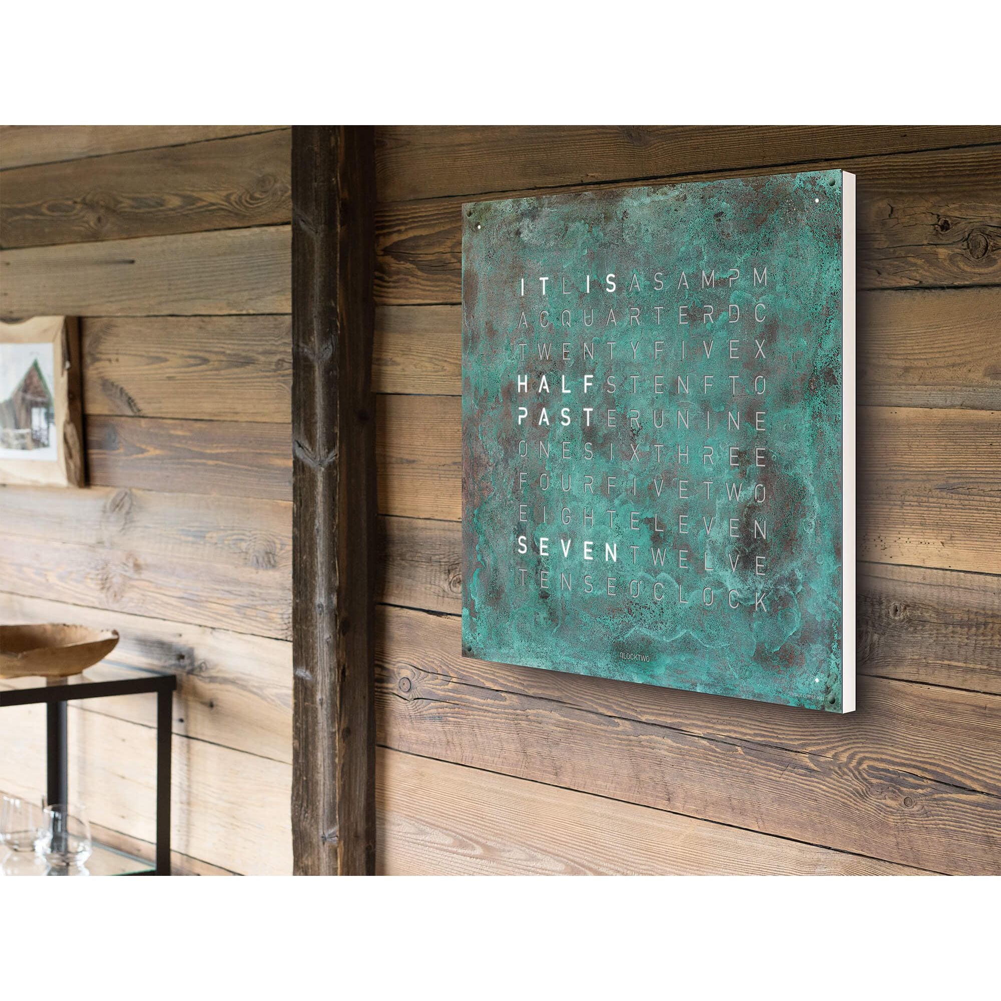 QLOCKTWO LG4VICO QLOCKTWO EARTH 90 Creator's Edition Vintage Copper