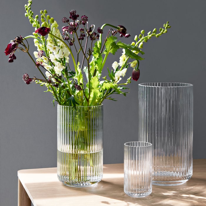 Lyngby Porcelæn 201091 Lyngby Vase in Clear