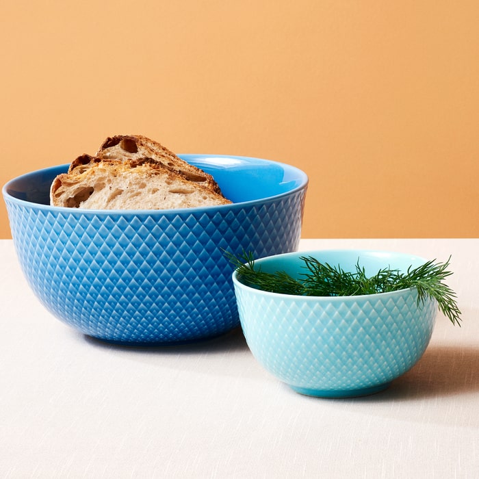 Lyngby Porcelæn 201900 Rhombe Color Bowl in Turquoise