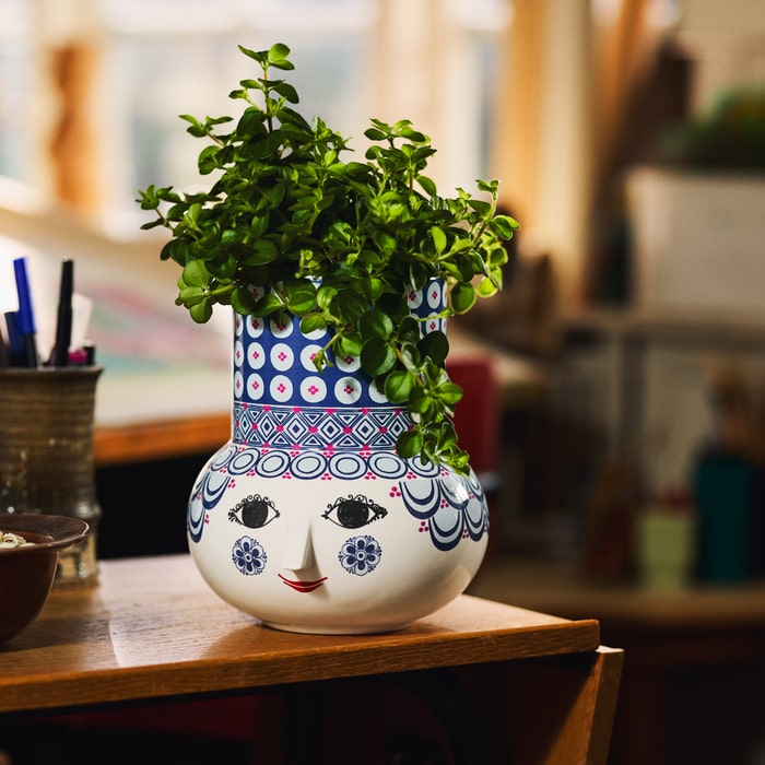 Bjørn Wiinblad 53111 Olga Vase in Blue
