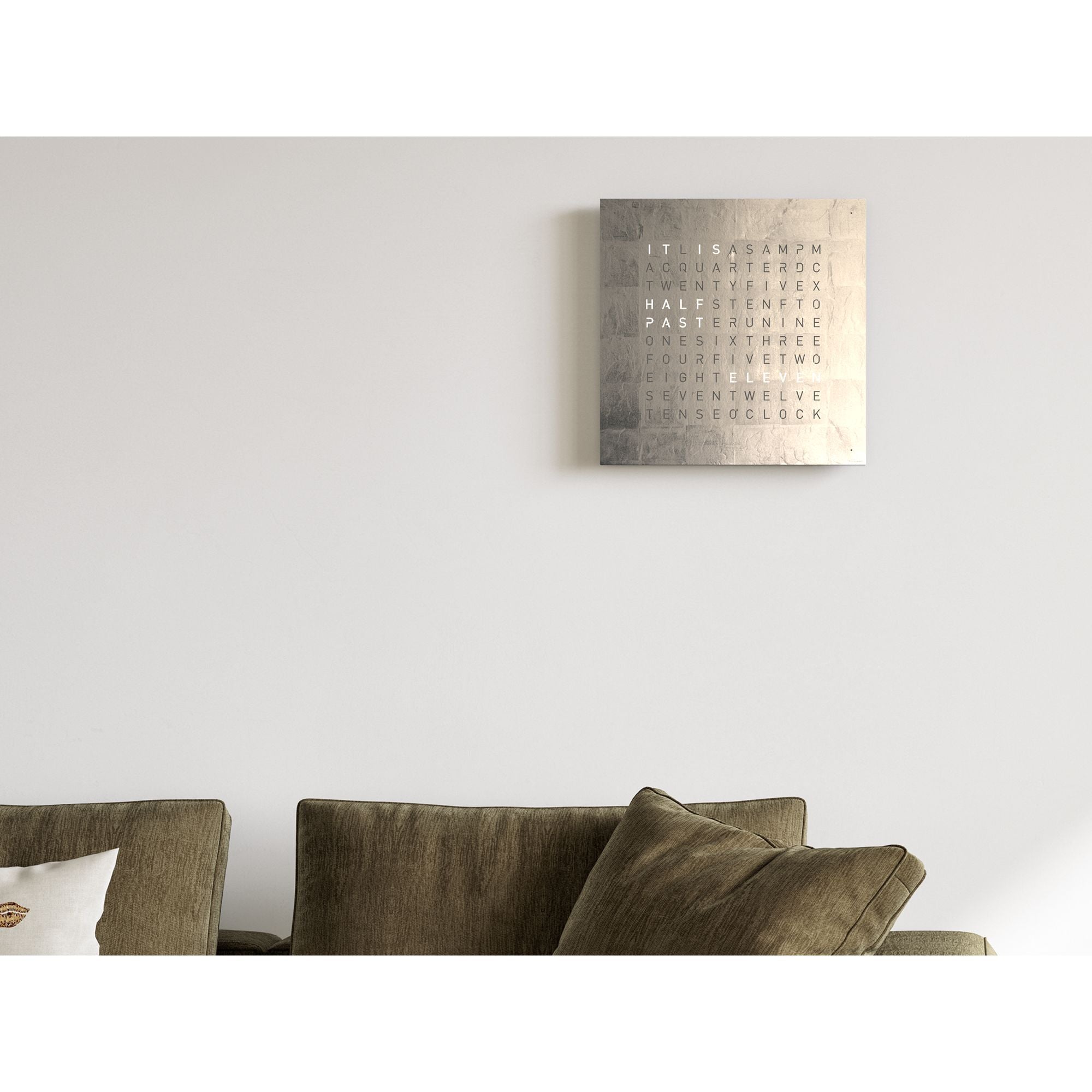 QLOCKTWO QT4BLPL QLOCKTWO EARTH 45 Creator's Edition Platinum