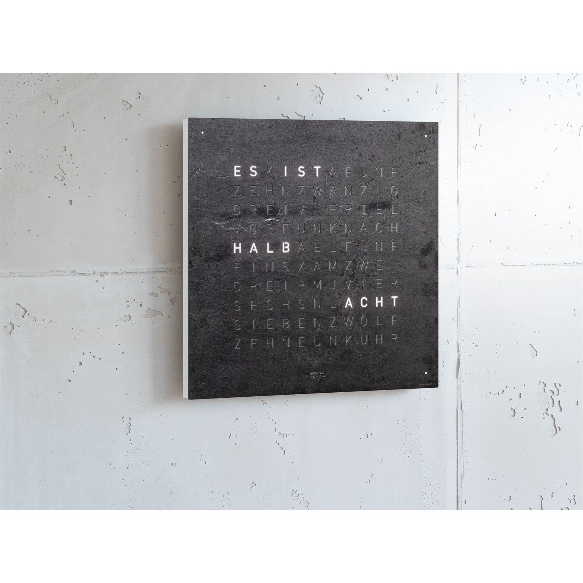 QLOCKTWO QT4MM QLOCKTWO EARTH 45 Creator's Edition Metamorphite