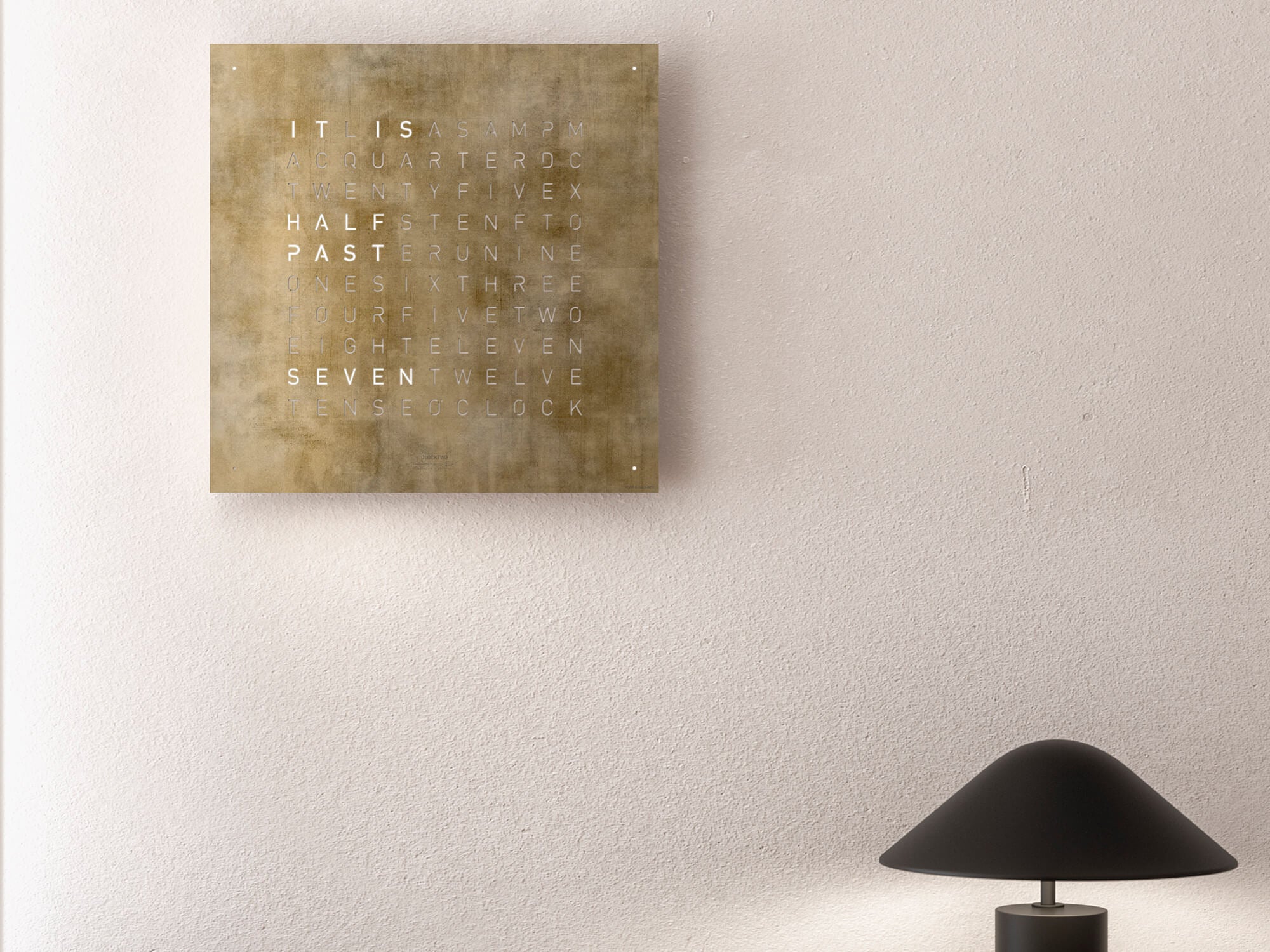 QLOCKTWO QT4SG QLOCKTWO EARTH 45 Creator's Edition Silver & Gold