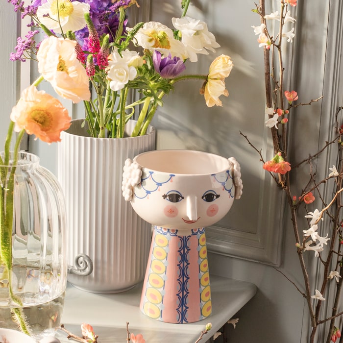 Bjørn Wiinblad 54042 Eva Vase in Pink/Blue