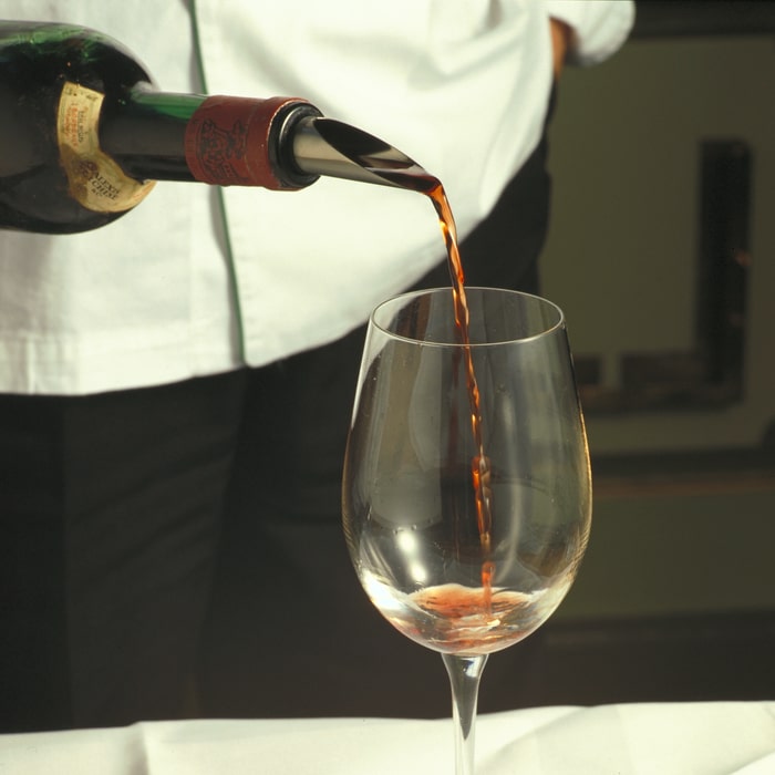 Rosendahl 25037 Grand Cru Wine Pourer in Black/Steel