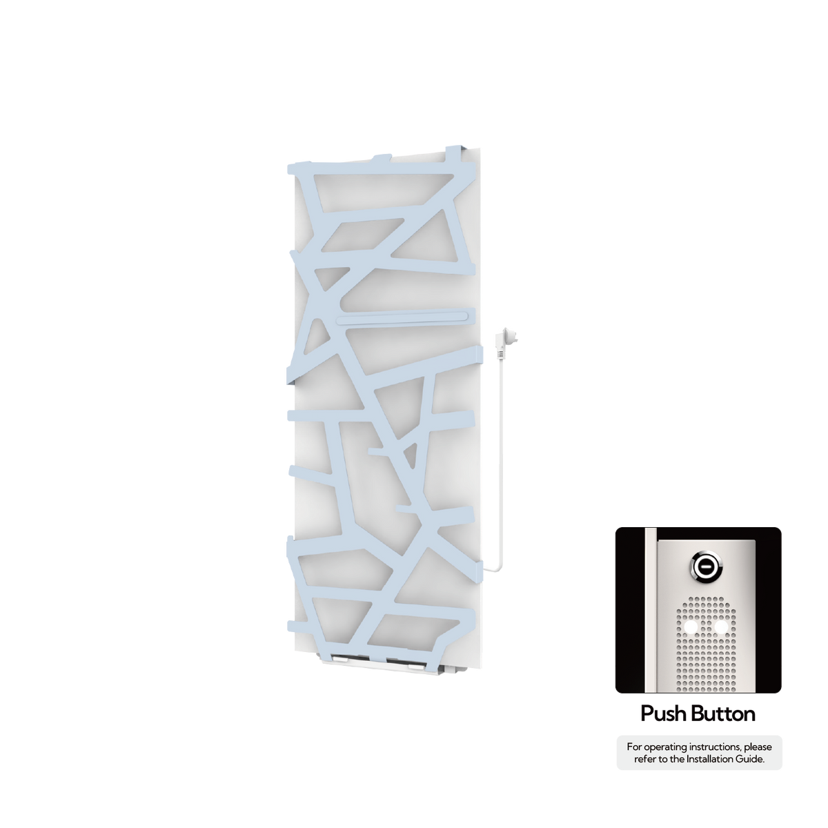 P&Bhusri S08-M-SBL-N S08 Towel Warmer in Sky Blue