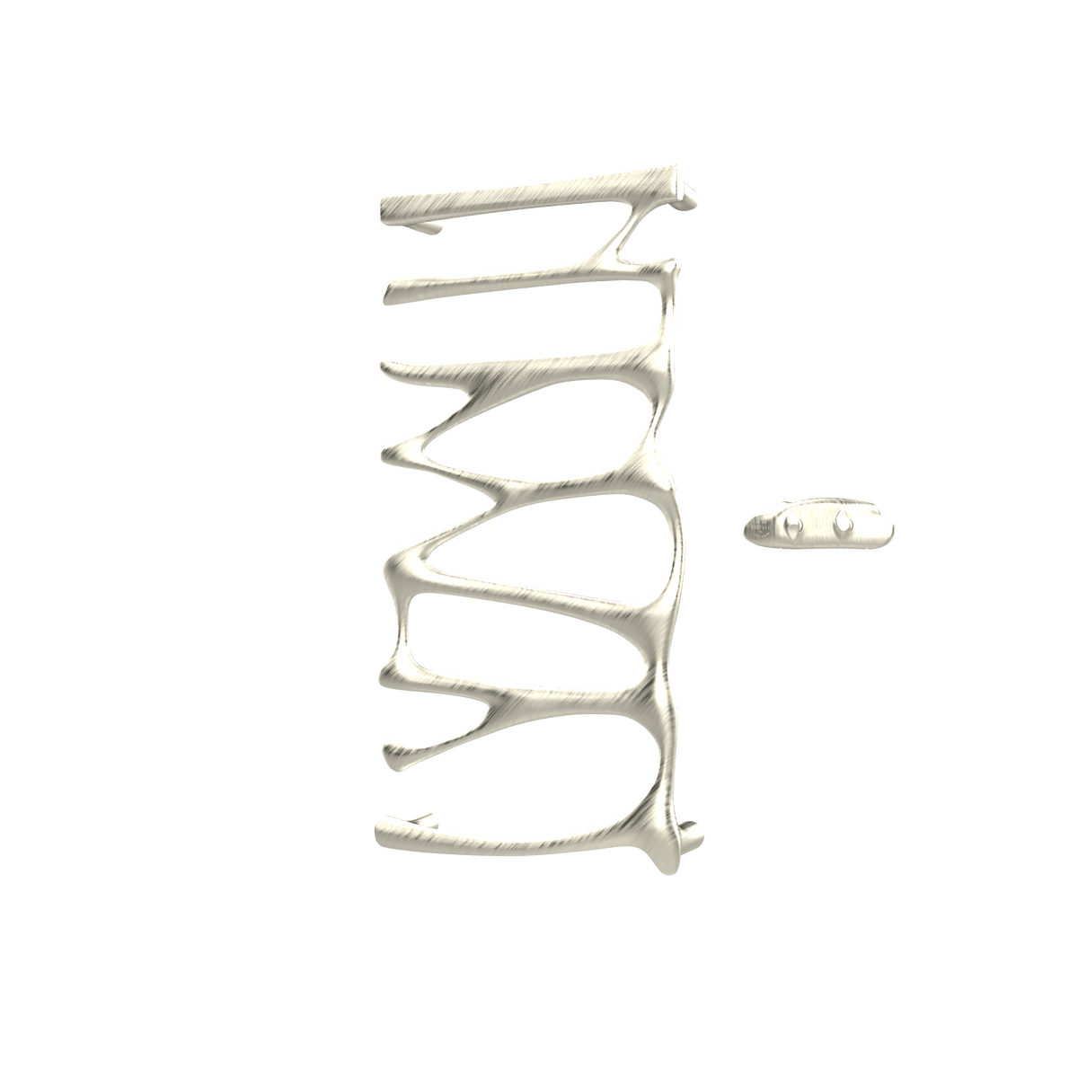 P&Bhusri S5-M-BWG-XA Provence Towel Warmer in PVD Brushed White Gold
