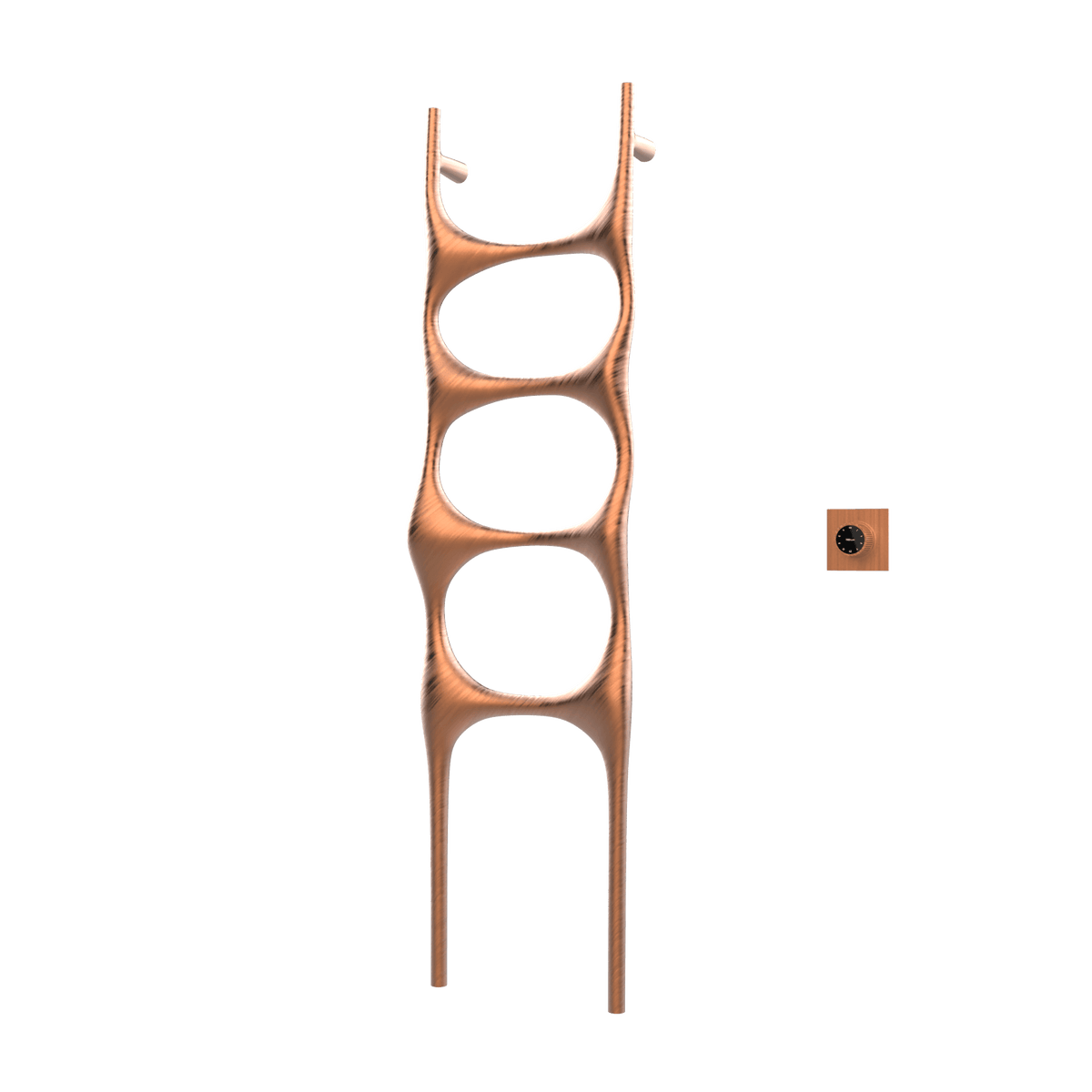 P&Bhusri S6-M-BRG-XM Crete Palace Towel Warmer in PVD Brushed Rose Gold