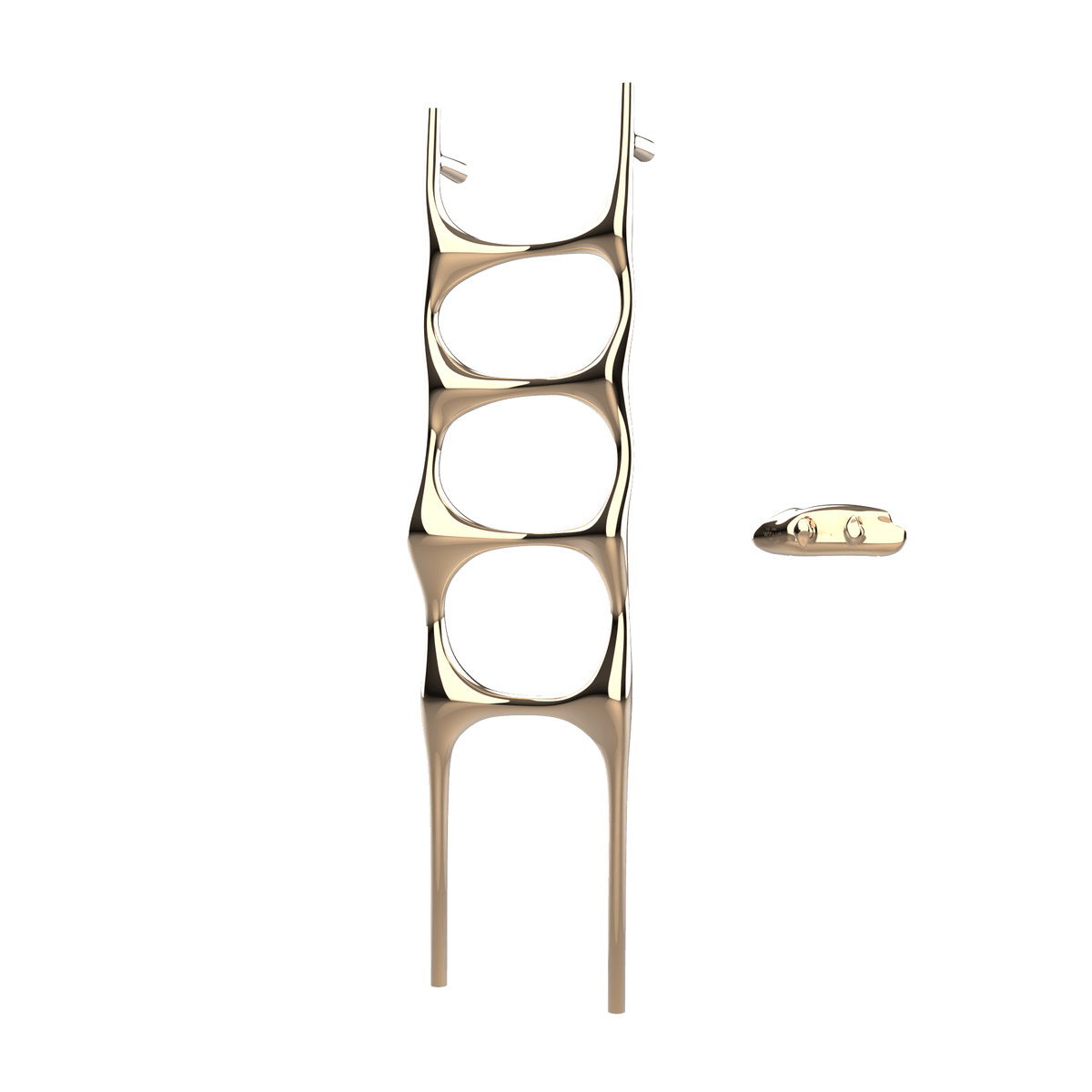 P&Bhusri S6-M-PBZ-XA Crete Palace Towel Warmer in PVD Polished Bronze