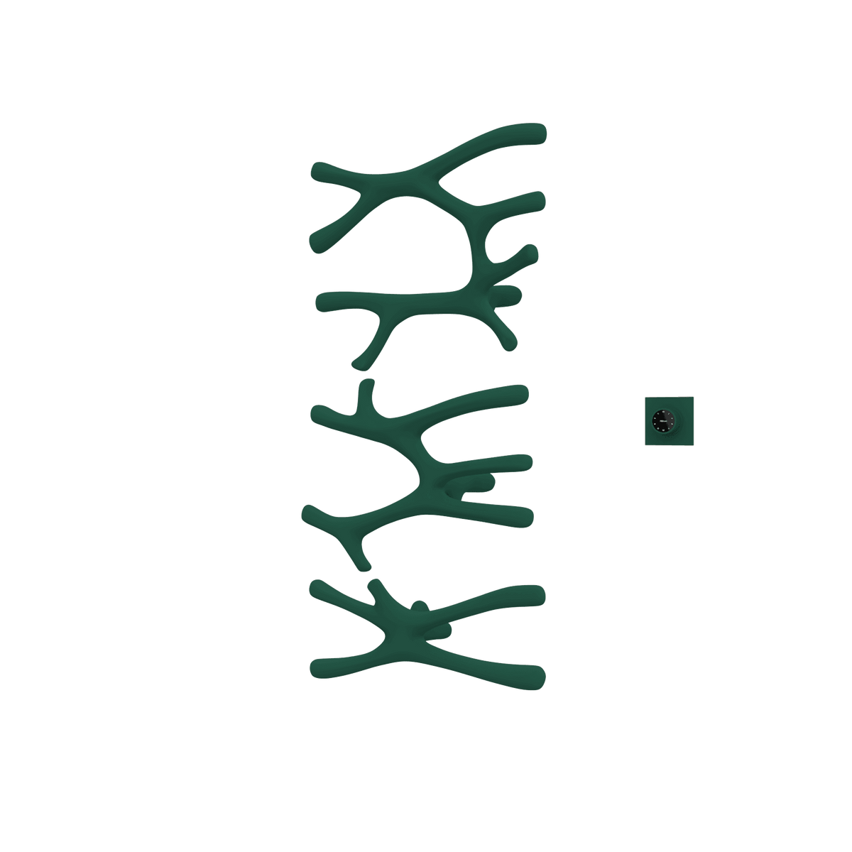 P&Bhusri S7-LMS-EGR-XM Daphne's Branch Large + Medium + Small Towel Warmer in Emerald Green