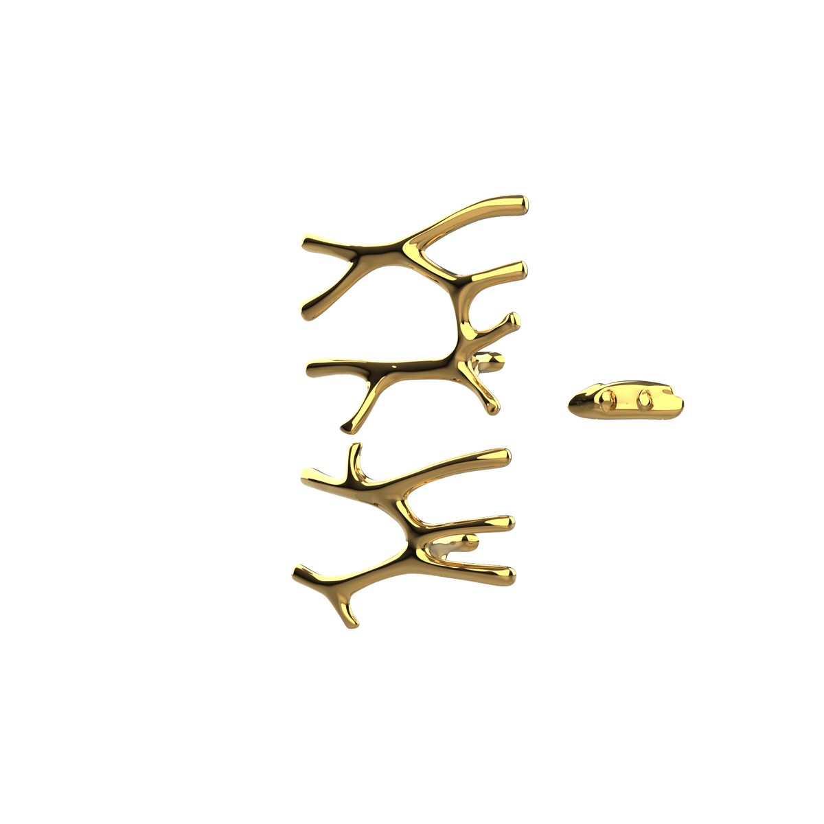 P&Bhusri S7-LM-24K-XA Daphne's Branch Large + Medium Towel Warmer in PVD 24K Gold
