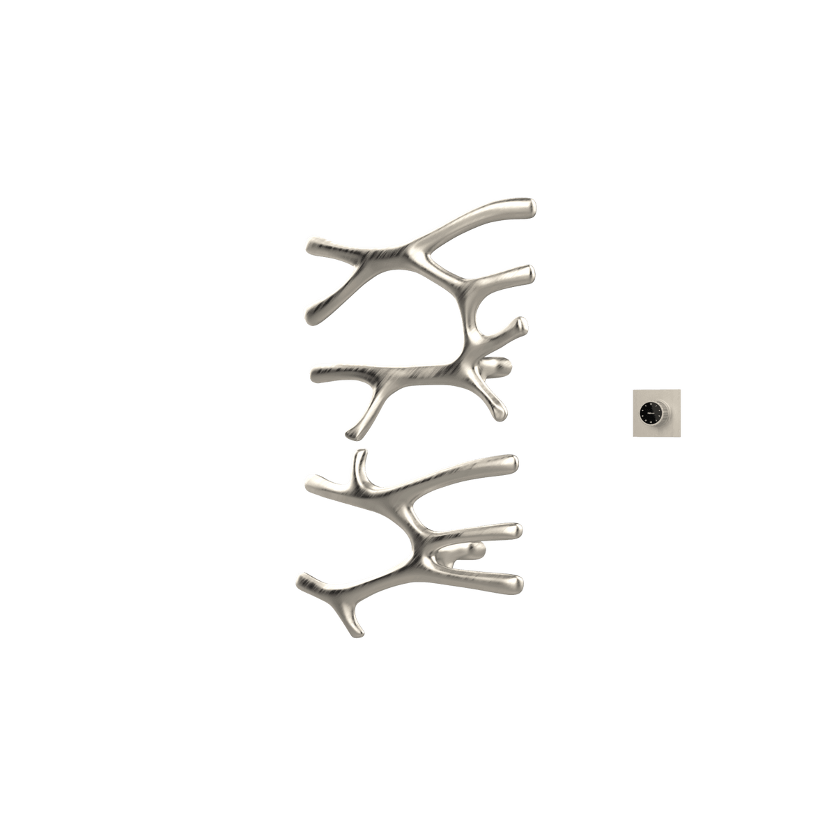 P&Bhusri S7-LM-BNI-XM Daphne's Branch Large + Medium Towel Warmer in PVD Brushed Nickel