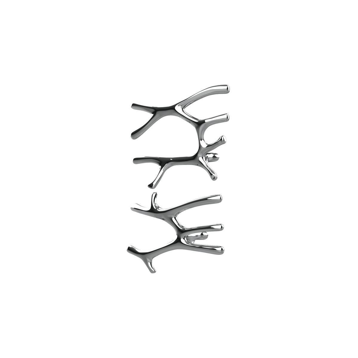 P&Bhusri S7-LM-CHR-SC Daphne's Branch Large + Medium Towel Warmer in Polished Chrome