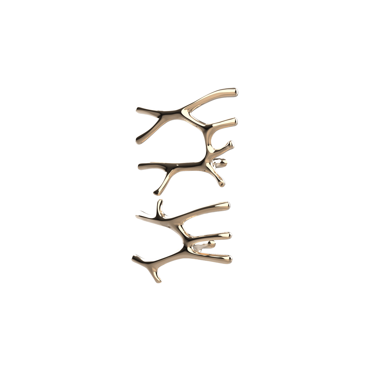 P&Bhusri S7-LM-PBZ-SC Daphne's Branch Large + Medium Towel Warmer in PVD Polished Bronze